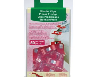 Clover Brand Wonder Clips, package of 50, red