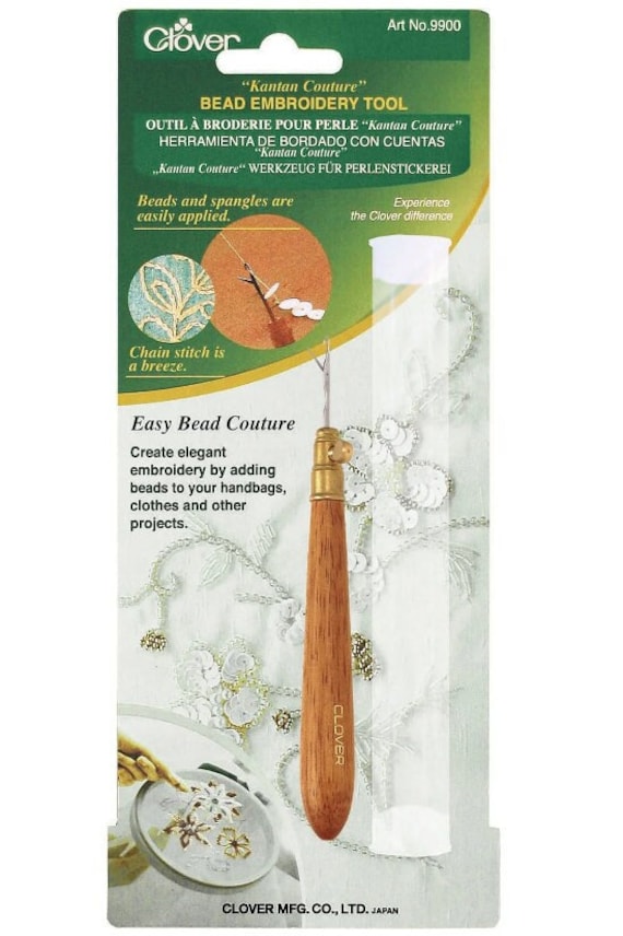 Clover Kantan Couture Bead Embroidery Tool and Needle Refill