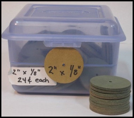 Fiberboard disks for bear making, 2 inches x 1/8 inch, package of 10