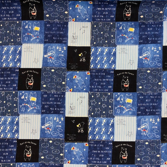 100% cotton fabric from Lecien Kyururu Collection. Quantity 1= fat quarter. Greater than 1 is a continuous cut.