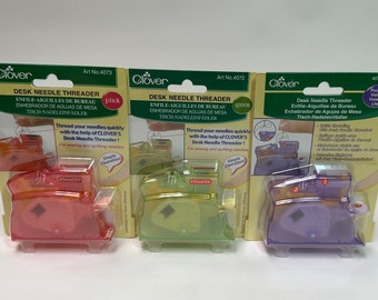 Clover Desk Needle Threader. Choose your favorite color.