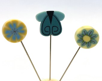 Just Another Button Company Pin Minis, "Take Flight" pins. Limited edition.