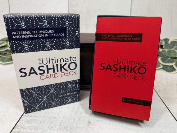 Sashiko pattern cards, complete with instructions for stitching technique. A fun and inspirational way to learn.