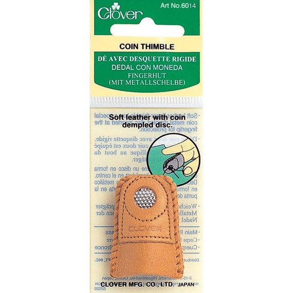 Clover Leather Coin Thimble