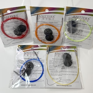 Knitters Pride Cords and Cord Connectors for Interchangeable Knitting Needle system