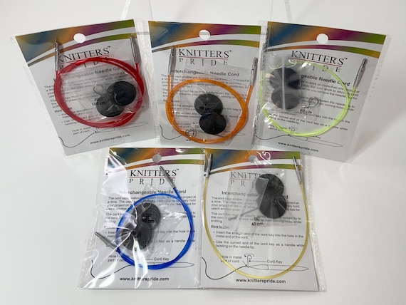 Knitters Pride Cords and Cord Connectors for Interchangeable Knitting Needle system
