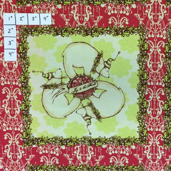 100 percent cotton fabric Polar Bears, Christmas Theme. Quantity 1= fat quarter. Greater than 1 is a continuous cut.