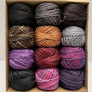 Gorgeous Valdani Three Strand Embroidery Floss, 12 colors, Halloween Colors