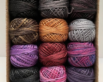 Gorgeous Valdani Three Strand Embroidery Floss, 12 colors, Halloween Colors