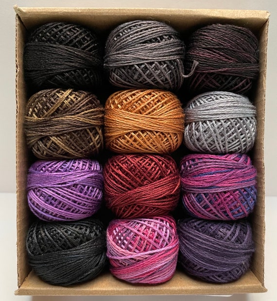 Gorgeous Valdani Three Strand Embroidery Floss, 12 colors, Halloween Colors