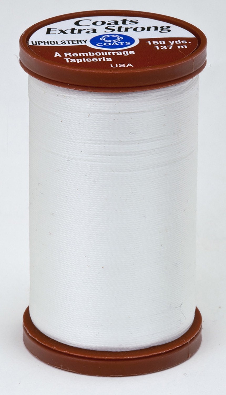 Coats & Clarks Upholstery Thread, Heavy Duty, Great for Bear Making. Color  100 White 