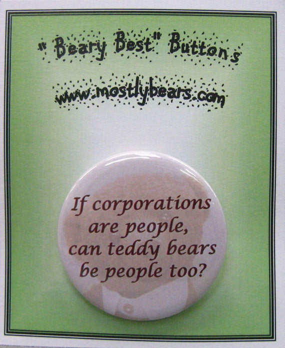 2 1/4" pinback button Just sayin'