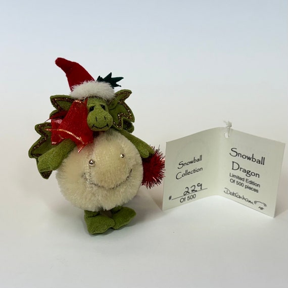 Vintage Deb Canham Artist Designs Snowball Dragon