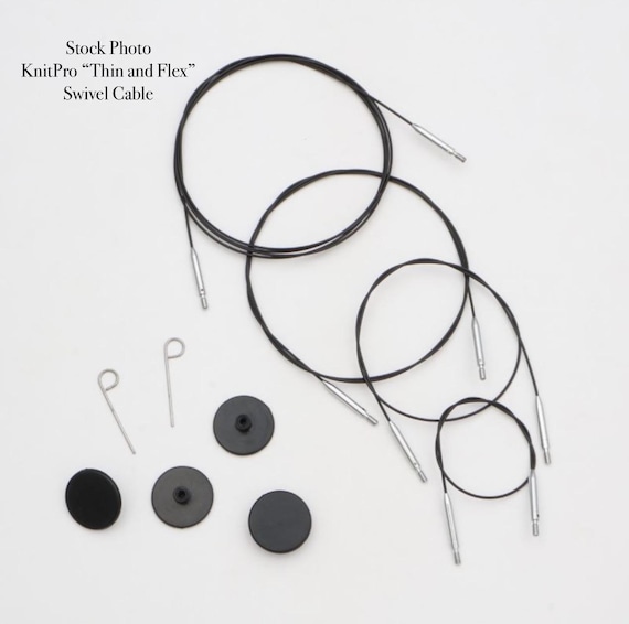 KnitPro "Thin and Flex" cables - interchangeable swivel cords New!