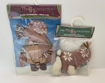 Conjuntos vintage de la colección Muffy Vanderbear de NABCO para trineos y derrapes.