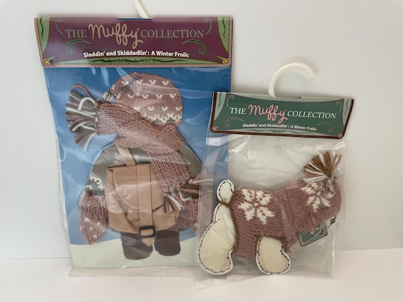Vintage NABCO Muffy Vanderbear Collection Sleddin' and Skiddadlin' outfits.