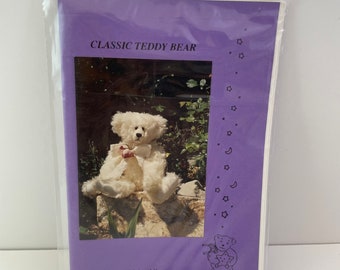 Vintage Pattern 16" Classic Teddy Bear by Sandra Cuomo