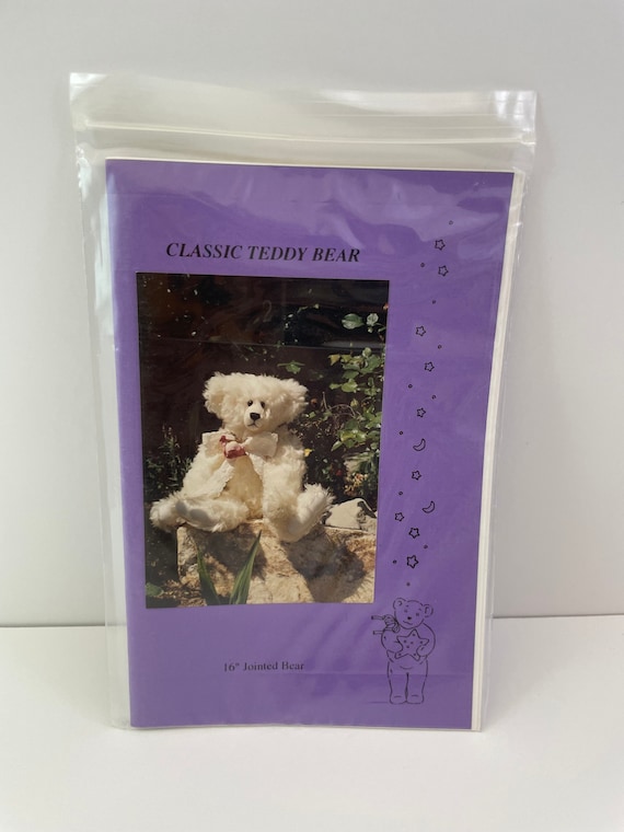 Vintage Pattern 16" Classic Teddy Bear by Sandra Cuomo