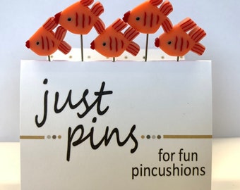 Just Another Button Company Just Pins Orange Fish