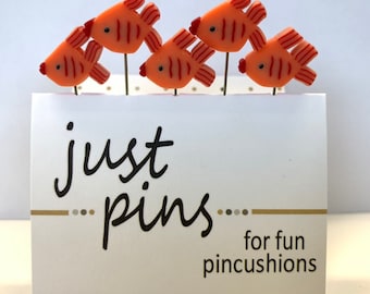 Just Another Button Company Just Pins Orange Fish