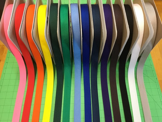 1 inch wide Polypro Webbing, medium weight, great for all sorts of projects! Choose your color.