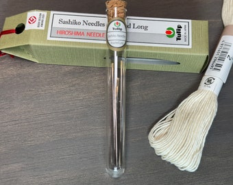 Sashiko needles and thread. Needles from Tulip Company & Threads from Olympus