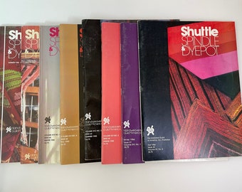 Shuttle, Spindle & Dyepot Magazine, vintage, choose your issue.