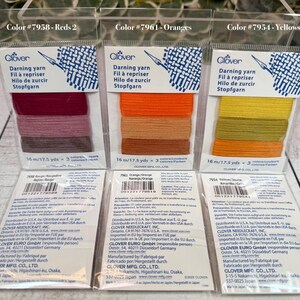 Clover stopgaren, wol/acrylmix, vingergewicht, 16 kleuren beschikbaar. afbeelding 3