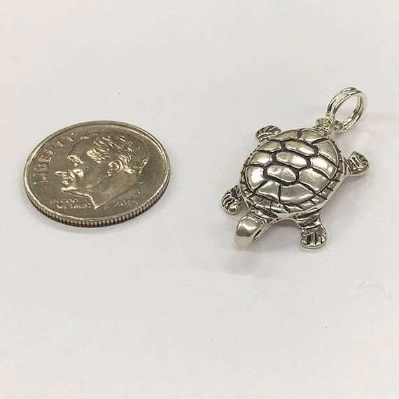 Sterling Silver turtle, perfect for many artistic creations!