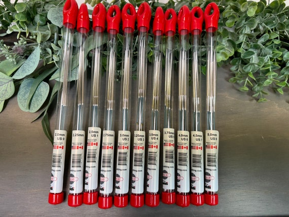 Addi FlexFlips flexible needles, set of 3. Sizes 2.0 - 5.0 mm (8" length) and 5.5 - 8.0 mm (10" length) See description for info on sizing!