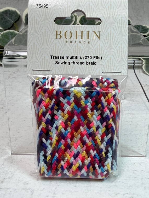 Bohin Sewing Thread Plait, multicolor, great for lots of projects or for travel.