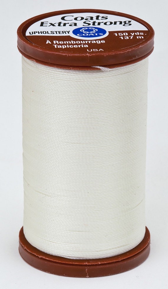 Coats & Clarks Upholstery Thread, heavy duty, great for bear making. Color 8010 Natural White