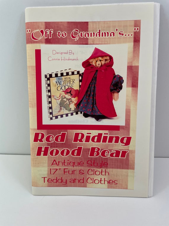 Vintage Pattern 17" Red Riding Hood Bear from Connie's Cuties
