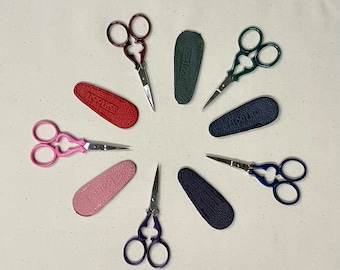 Tooltron embroidery scissors, Victorian design, stainless blade, 3.5 inches, 5 colors