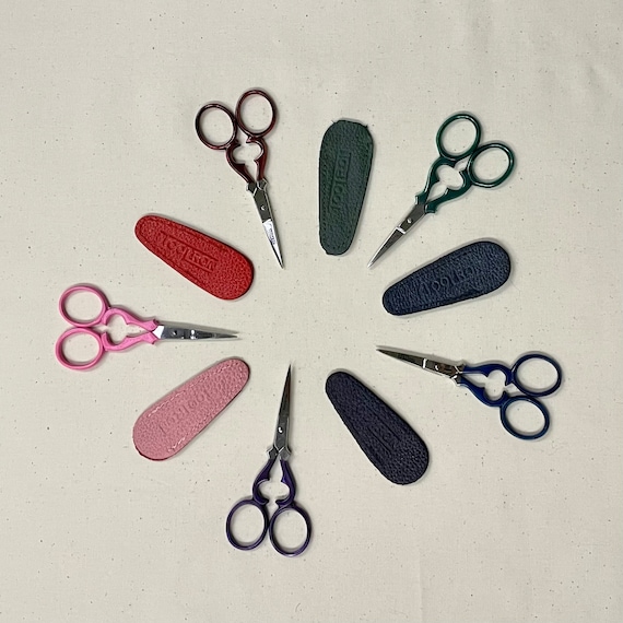 Tooltron embroidery scissors, Victorian design, stainless blade, 3.5 inches, 5 colors