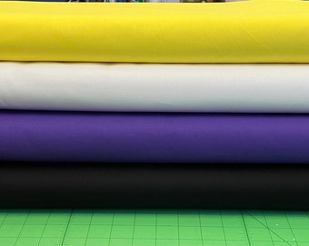 100% cotton fabric, medium quilting weight, LGBTQ+ nonbinary flag colors. One piece of EACH color. Choose your yardage. Free shipping.