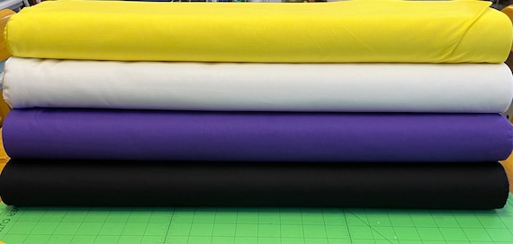 100% cotton fabric, medium quilting weight, LGBTQ+ nonbinary flag colors. One piece of EACH color. Choose your yardage. Free shipping.