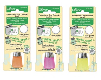 Clover Protect and Grip Thimble, 3 sizes available