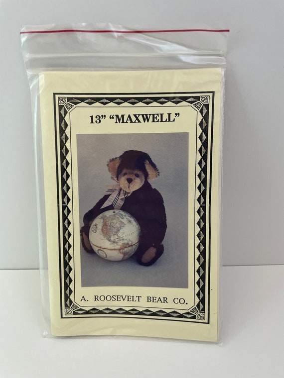 Vintage Pattern 13" Maxwell Bear from A Roosevelt Bear Co.