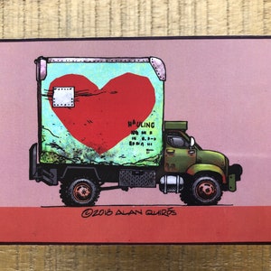 Love Truck Wall Art, LOVE(RED)