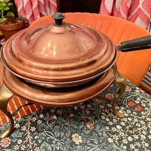Copper and Steel Chafing Dish/Pan Set (3 pcs)