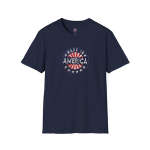 American Patriot Made in America Unisex Soft T-Shirt - Made in America, Perfect for Everyday Patriotic Wear, BBQs, 4th of July
