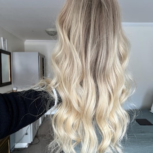 Blonde human hair wig balayage wig full lace human hair wig