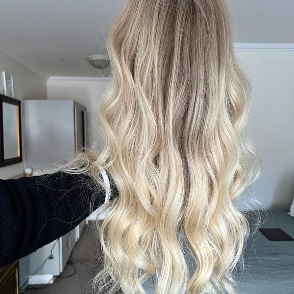 Blonde Balayage Human Hair Wig: Full Lace Remy Wig