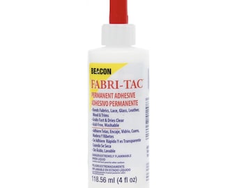 Beacon Fabri-Tac Permanent Adhesive 4 oz Made in U.S.A.