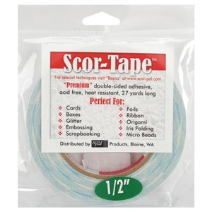Scor-Pal Scor-Tape 1 rol 1/2" x 27yds. (81 ft.)