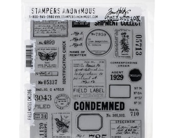 4 Option of Tim Holtz Mixed Media Stamps Stencil by Stampers