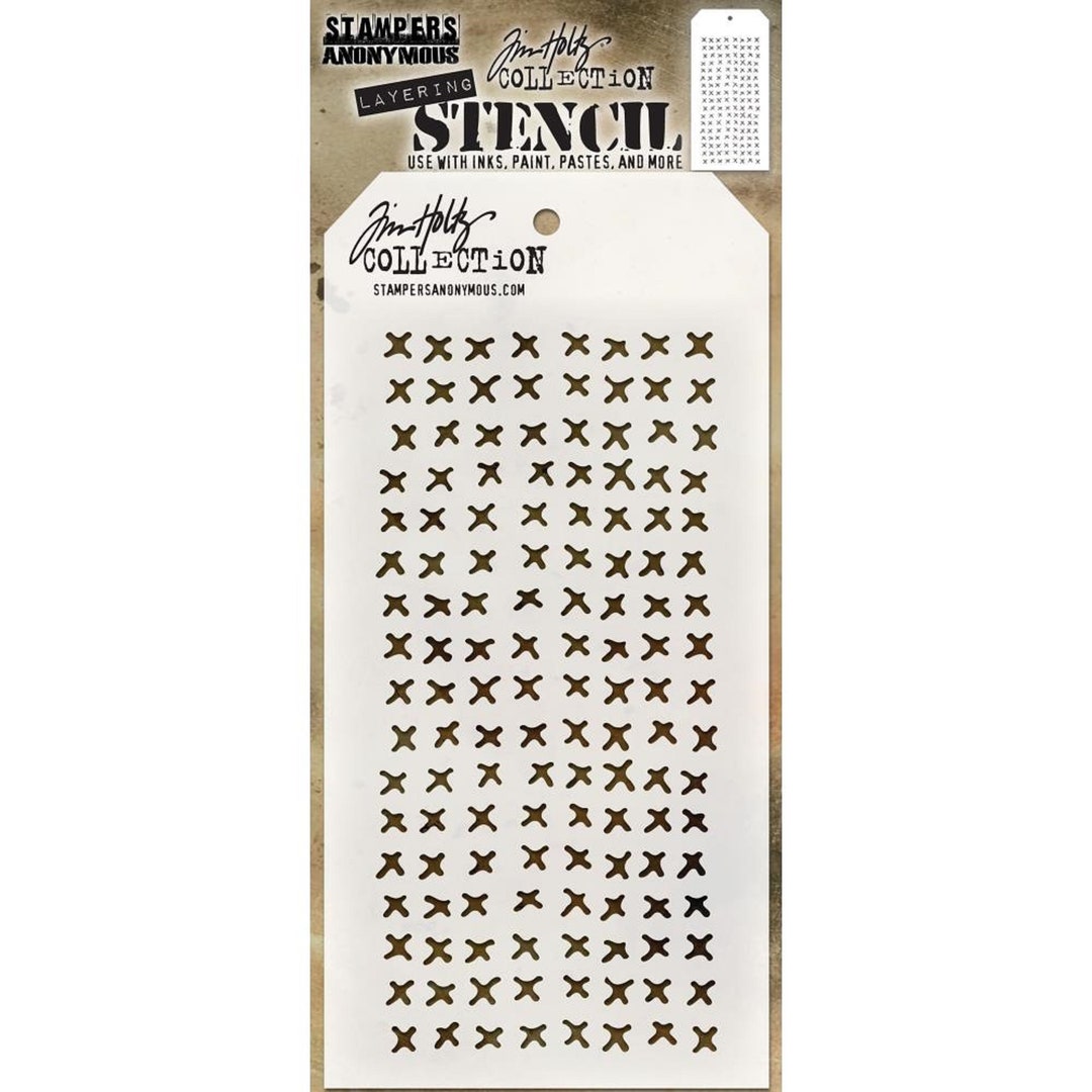 Tim Holtz /stampers Anonymous Layering Stencil THS099 Stitched Etsy