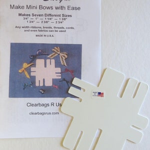 Genuine Bow Easy(tm) Mini Bow Maker Makes 7 Different Sizes of Bows