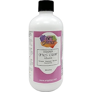 8 oz Art Glitter Designer Dries doorzichtige zelfklevende vulling Gemaakt in de VS.